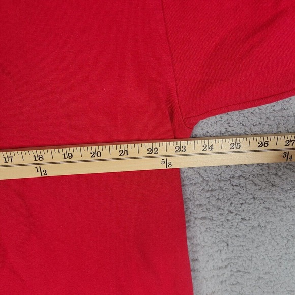 Tommy Jeans T-Shirt Mens‎ XL Red Hilfiger Spell Out Tee Short Sleeve - Picture 8 of 10